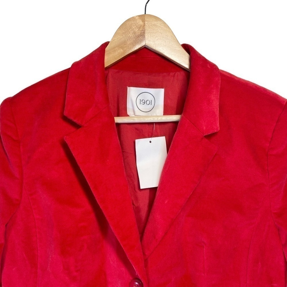 1901 Red Velvet Blazer View 3